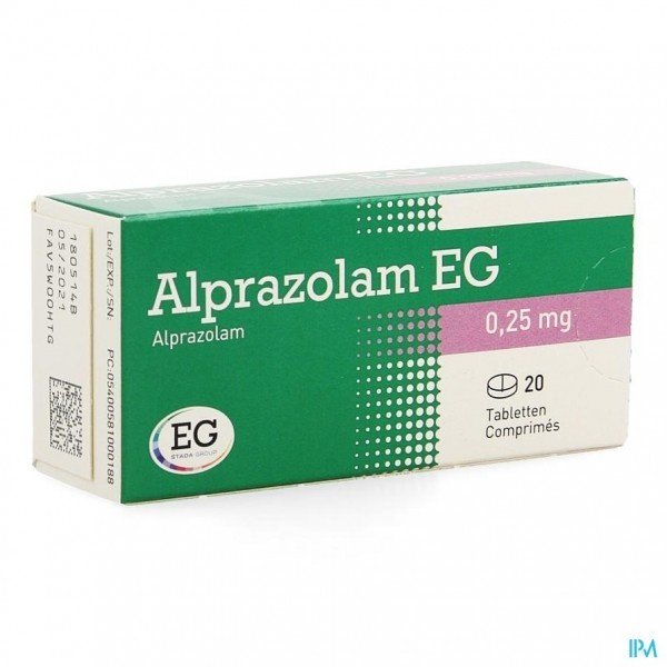 Alprazolam EG 0,25 MG - Kies uw aantal tabletten