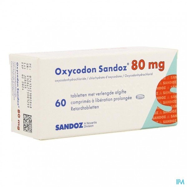 OXYCODON 80 MG kopen - 60 tabletten